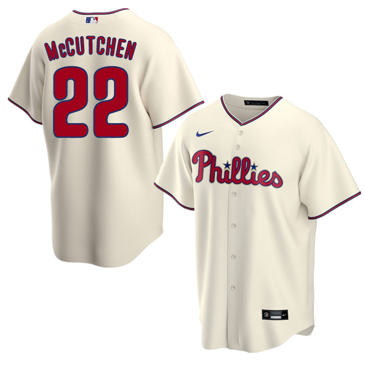 Nike Men #22 Andrew McCutchen Philadelphia Phillies Baseball Jerseys Sale-Cream